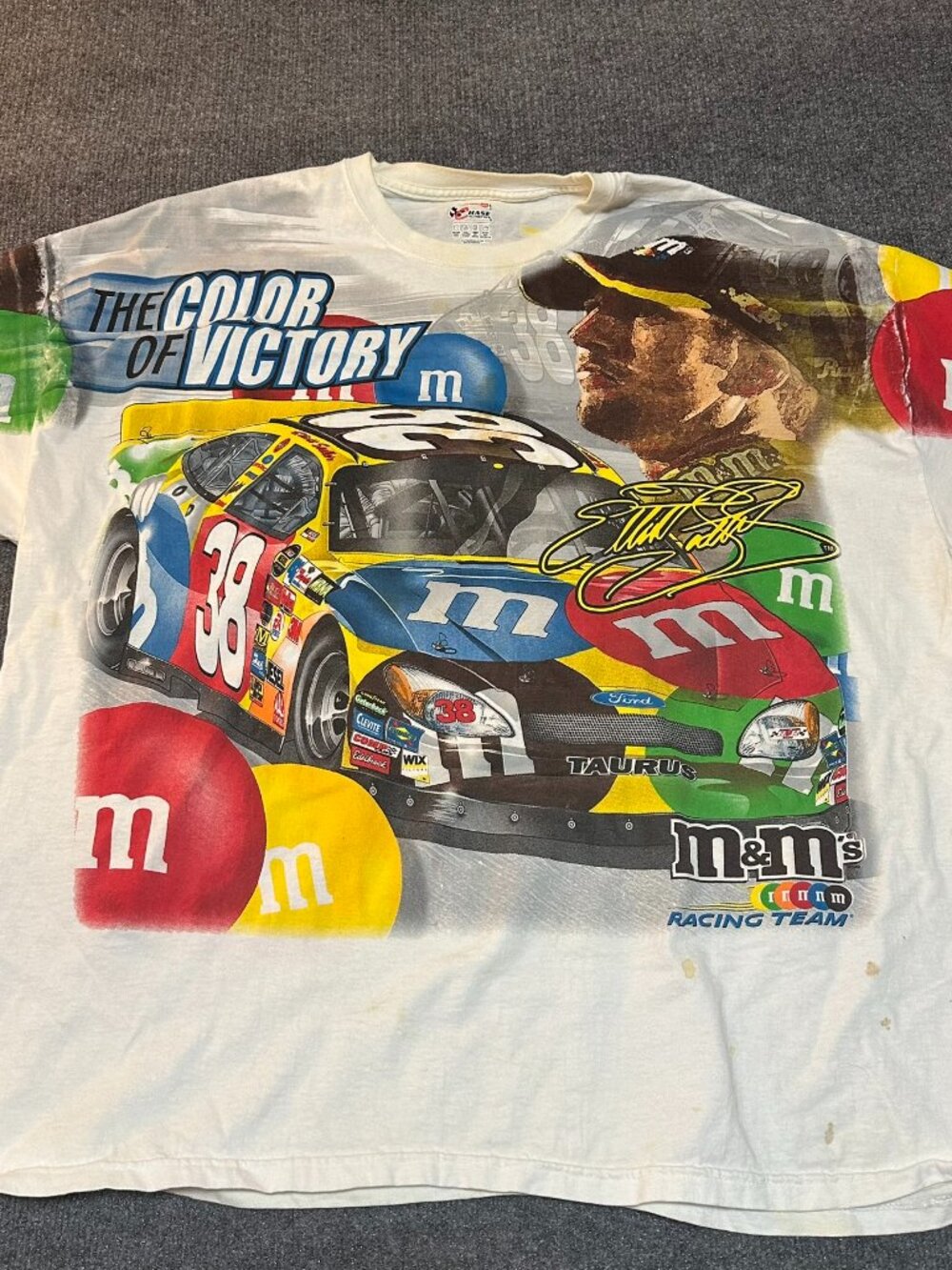 Chase Elliott‎ Sadler M&M All Over Print Shirt Nascar Mens Size 2XL Racing